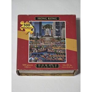 Dowdle Folk Art Jigsaw Puzzle - Hong Kong - 500 Pieces New